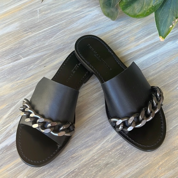 Thomas Wylde Maison Razor Chained Link Sandals - Picture 2 of 12